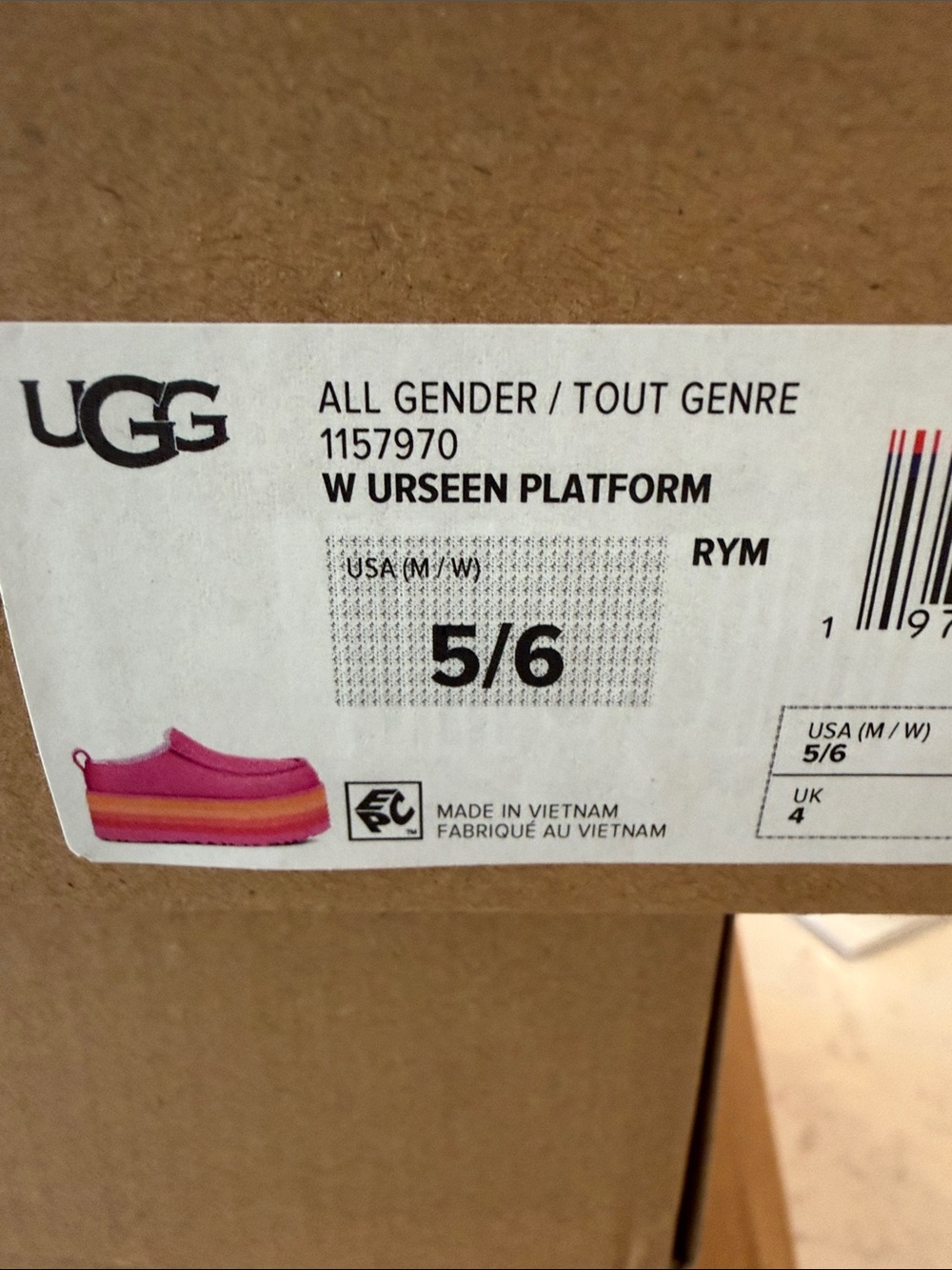 UGG Urseen Platform Shoes. New in the box! Women’s size 6 - Picture 9 of 10